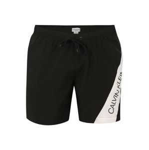 Calvin Klein Swimwear Plavecké šortky 'DRAWSTRING'  černá