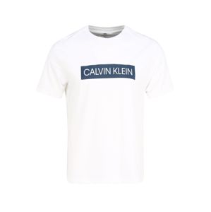 Calvin Klein Performance Funkční tričko  bílá / tmavě modrá