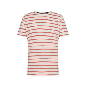 NOWADAYS Tričko 'SZ stripe shirt'  oranžově červená