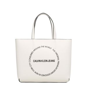Calvin Klein Jeans Nákupní taška 'SCULPTED EW TOTE 29'  bílá