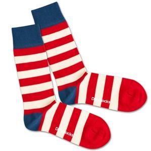 DillySocks Ponožky 'Waldo'  modrá / červená / bílá