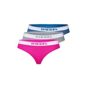 DIESEL Tanga 'UFST-STARS-THREEPACK String 3pack'  modrá / šedá / pink