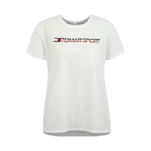 Tommy Sport Funkční tričko 'SS 55'  bílá / námořnická modř / červená