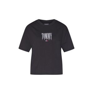 Tommy Jeans Tričko 'Embroidery Graphic'  černá / bílá