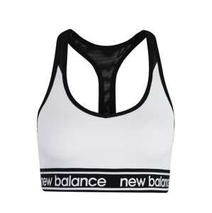 New Balance Sportovní podprsenka  černá / bílá