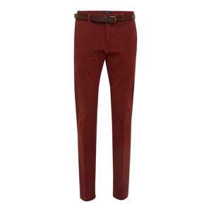 SCOTCH & SODA Chino kalhoty 'Stuart - Classic garment-dyed'  tmavě červená