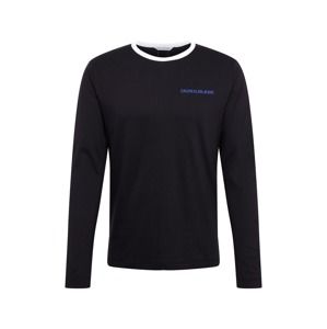 Calvin Klein Jeans Tričko ' Monogram Tape Black '  černá / modrá
