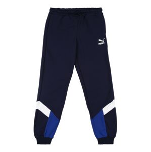 PUMA Sportovní kalhoty  bílá / modrá / námořnická modř