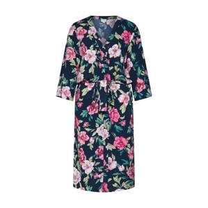 JACQUELINE De YONG Kimono 'JDYSTAR 3/4 KIMONO WVN FS'  námořnická modř / pink