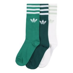ADIDAS ORIGINALS Ponožky 'SOLID CREW'  zelená / jedle / bílá