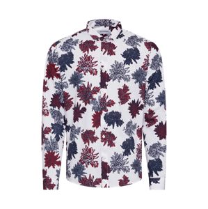 Lindbergh Košile 'Floral print shirt L/S'  vínově červená