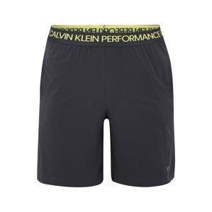 Calvin Klein Performance Sportovní kalhoty 'WOVEN SHORTS'  šedá