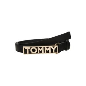 TOMMY HILFIGER Opasek 'Tommy Plaque Belt 2.0'  černá