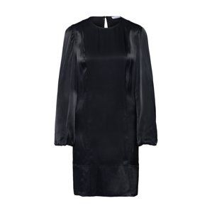 Calvin Klein Šaty 'PUFF SLV MINI LS'  černá