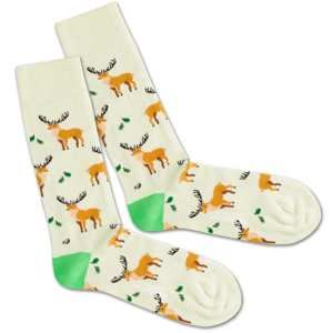 DillySocks Ponožky 'Deer Pack'  hnědá / mátová