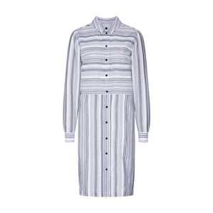VILA Letní šaty 'VINAVIDA L/S SHIRT DRESS'  námořnická modř / bílá