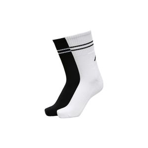 SELECTED HOMME Sportovní ponožky  černá / bílá
