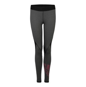 ADIDAS PERFORMANCE Sportovní kalhoty  černá / šedý melír / pink