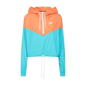 Nike Sportswear Přechodná bunda  tyrkysová / oranžová / bílá