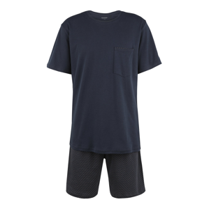 SCHIESSER Pyžamo krátké 'Fine Interlock'  tmavě modrá
