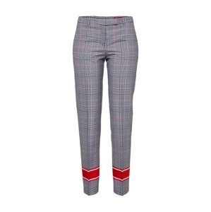 HUGO Kalhoty s puky 'Harile-3'  šedá / ohnivá červená