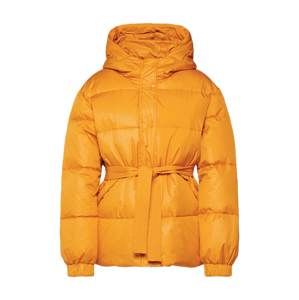 Samsoe & Samsoe Zimní bunda 'Asmine jacket 11109'  hnědá / žlutá
