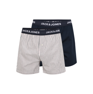 JACK & JONES Boxerky  bílá / námořnická modř