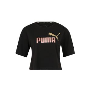 PUMA Funkční tričko 'ESS+ Metallic'  růže / černá