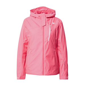 4F Outdoorová bunda  světle růžová / bílá