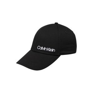 Calvin Klein Čepice 'SIDE LOGO CAP'  černá / bílá