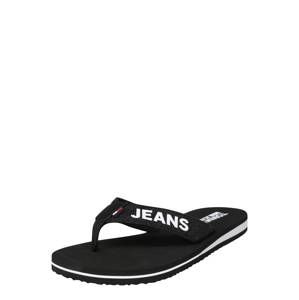 Tommy Jeans Žabky 'Sea'  černá / bílá