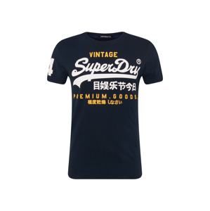 Superdry Tričko 'Premium Goods Duo Lite'  námořnická modř / žlutá / bílá