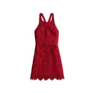 HOLLISTER Šaty 'BARE LACE DRESS'  červená