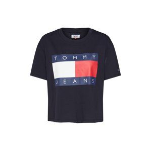 Tommy Jeans Tričko 'TJW TOMMY FLAG TEE'  červená / černá / bílá