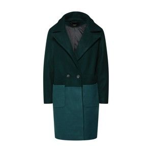 ONLY Přechodný kabát  smaragdová / černá