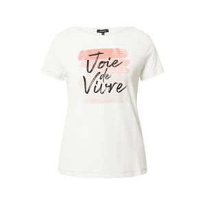 MORE & MORE Tričko 'Joie de Vivre'  černá / bílá / růžová