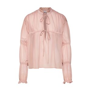 NA-KD Halenka 'puffy sleeve draped chiffon blouse'  růžová