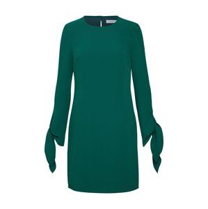 Calvin Klein Koktejlové šaty 'TIE CUFF DRESS LS'  zelená