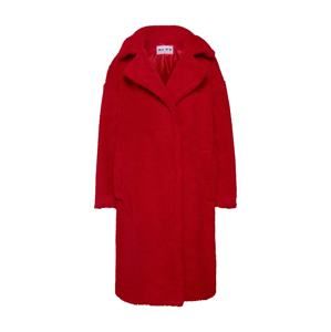 NA-KD Zimní kabát 'Teddy Coat'  červená