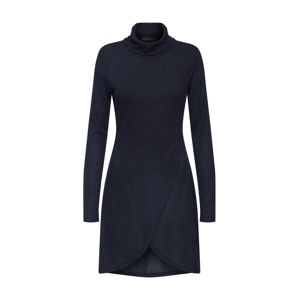 Mela London Šaty 'ROLL NECK RIBBED JUMPER DRESS'  černá