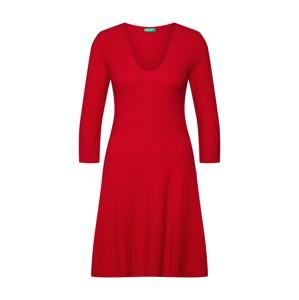 UNITED COLORS OF BENETTON Úpletové šaty  červená