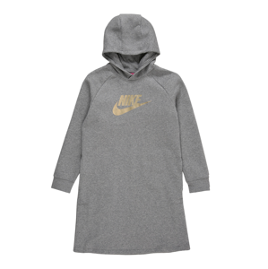 Nike Sportswear Šaty  zlatá / šedý melír