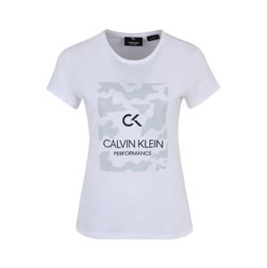 Calvin Klein Performance Funkční tričko 'BILLBOARD'  jedle / bílá
