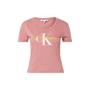 Calvin Klein Jeans Tričko  bílá / růžová