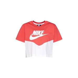 Nike Sportswear Tričko  červená / bílá