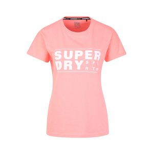 Superdry Funkční tričko  bílá / korálová