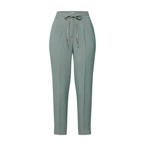 re.draft Kalhoty s puky 'Jaquard Smart Pants'  béžová / zelená