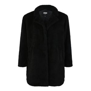 Urban Classics Curvy Přechodný kabát 'Sherpa Coat'  černá