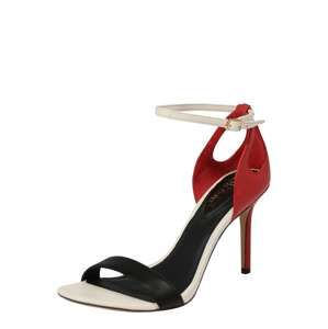 Lauren Ralph Lauren Páskové sandály 'GRETCHIN'  červená / černá