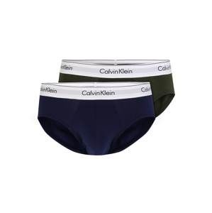 Calvin Klein Underwear Slipy  tmavě fialová / tmavě zelená
